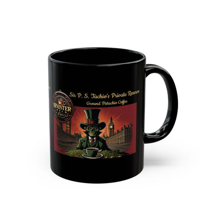 Sir P.S.Tachio's Pistachio Coffee 11oz Black Mug